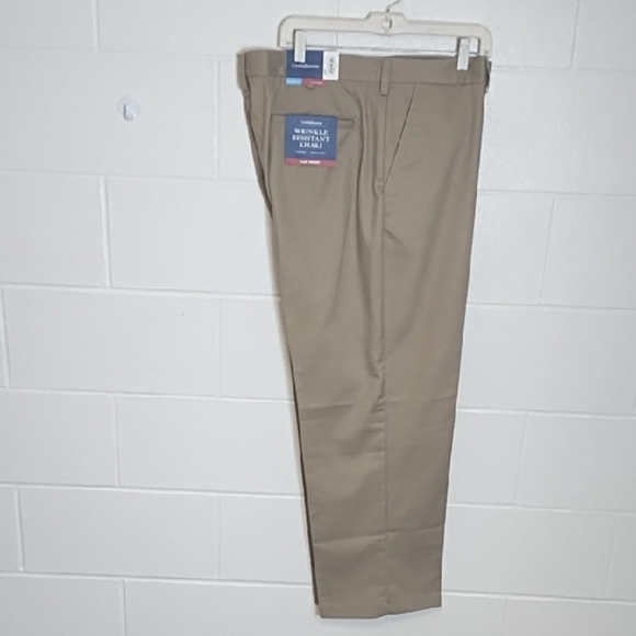 Croft & Barrow Tan Chinos Classic Flat-Front - Picture 1 of 9